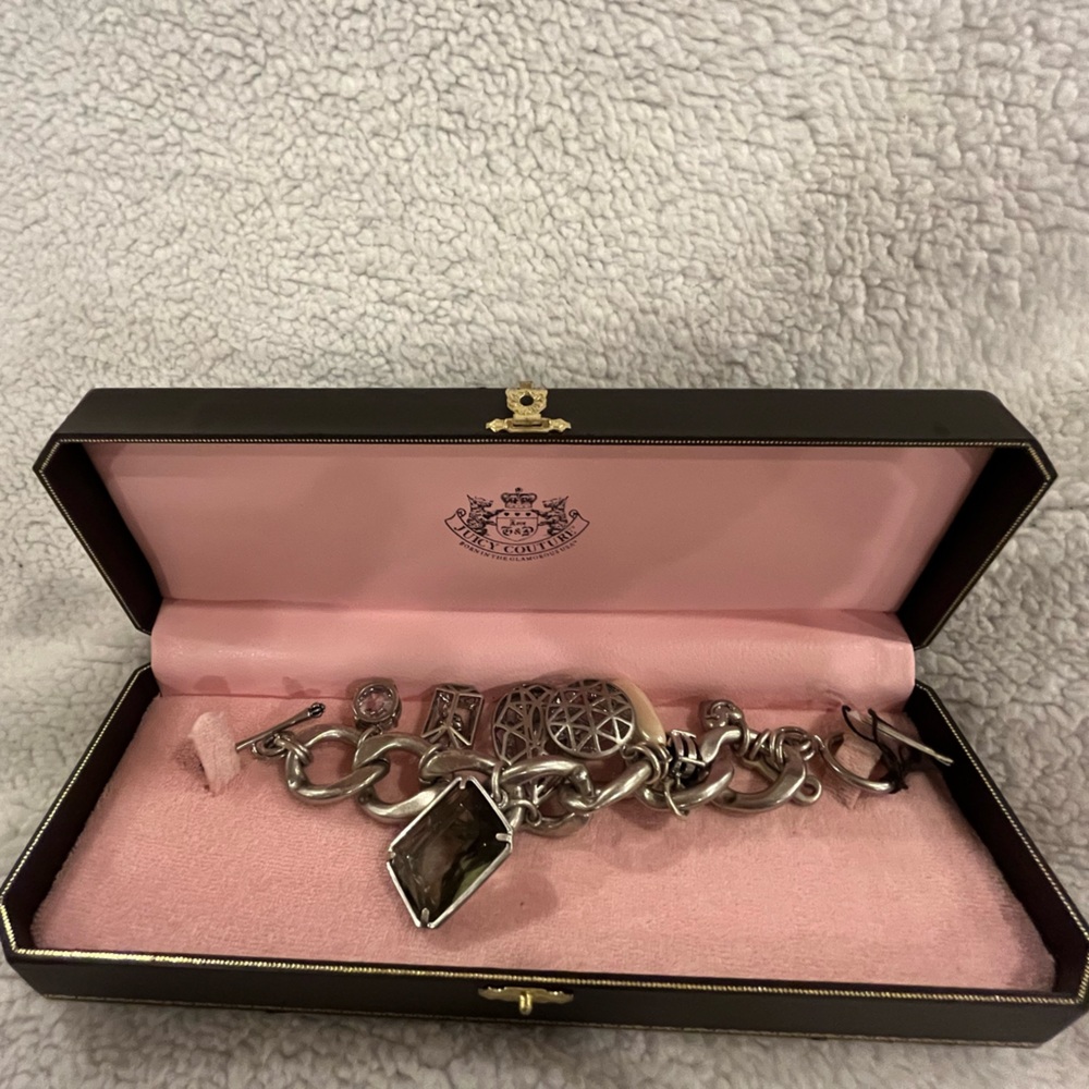 Juicy Couture Silver Charm Bracelet